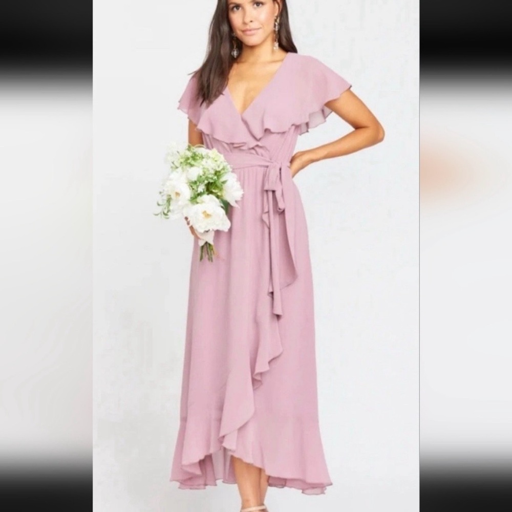 SHOW ME YOUR MUMU Ruffle Wrap Dress